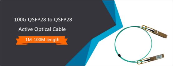 Тип 100G QSFP28 активные оптические кабели