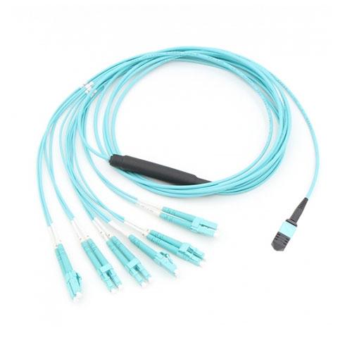 12 Fiber MPO(Male)-6LC Fiber Optic Cable