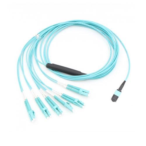 8 Fiber MPO(Male)-4LC Fiber Optic Cable