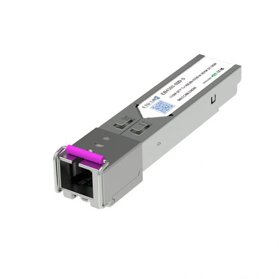 155Mbps SFP Bi-Directional Transceiver, 80KM Reach Tx1490nm/Rx1550nm