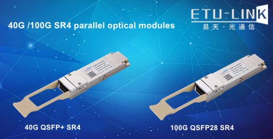 Комплексный анализ параллельных оптических модулей 40G QSFP+ SR4 и 100G QSFP28 SR4.