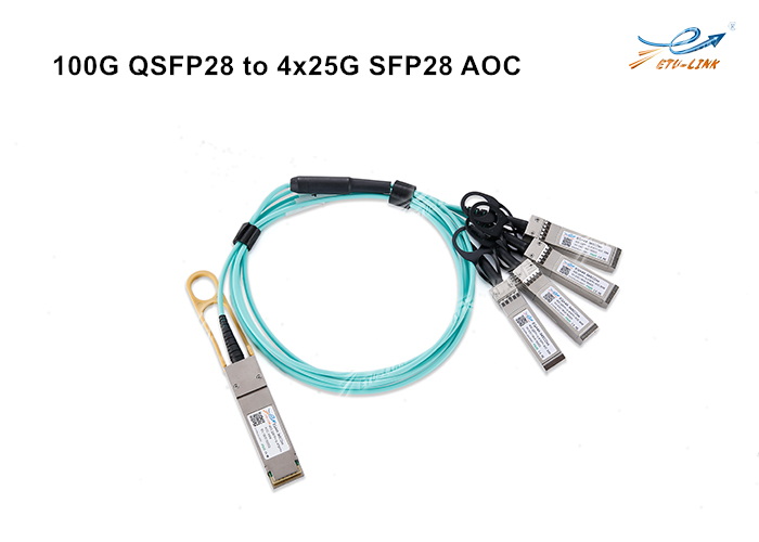 на короткие расстояния и недорогая схема передачи для 100G центр обработки данных — QSFP28 AOC активный оптический кабель